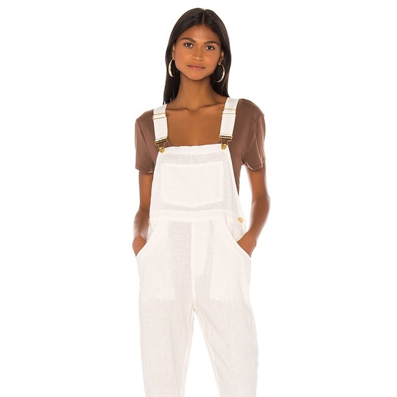 WeWoreWhat Basic Linen Overall - Picture 1 of 3